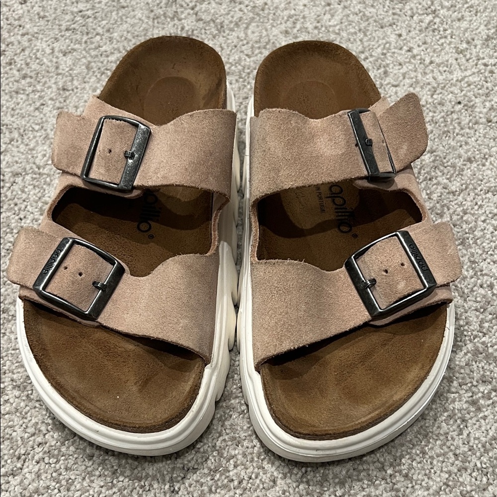 Papillio Women's Sandals - Tan Suede